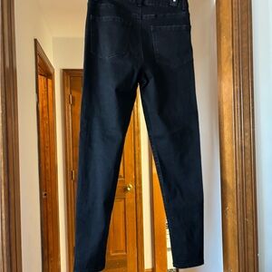 Forever 21 Black High-Waist Straight Leg Jeans